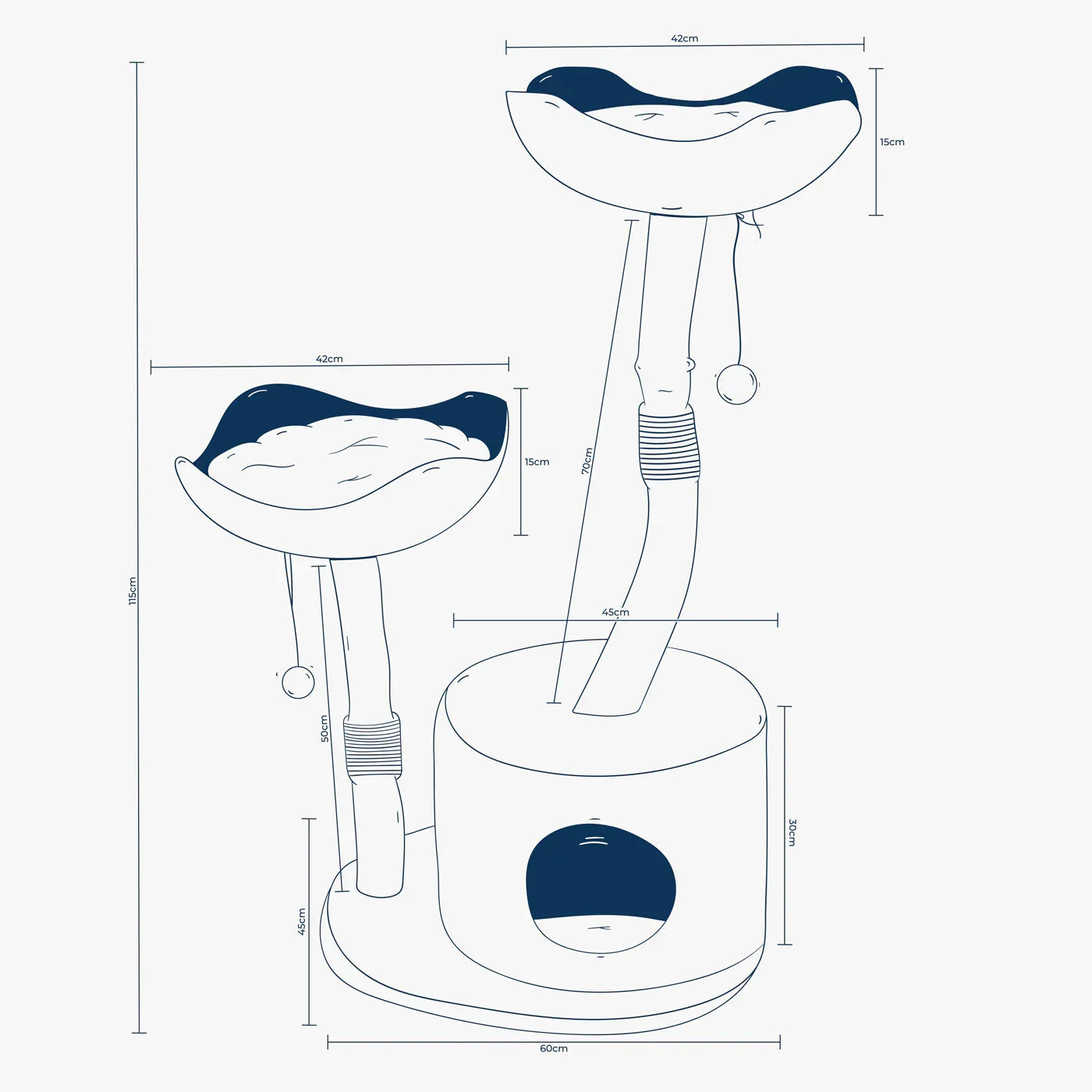 Back To Nature Basket Cat Tree by Lords & Labradors