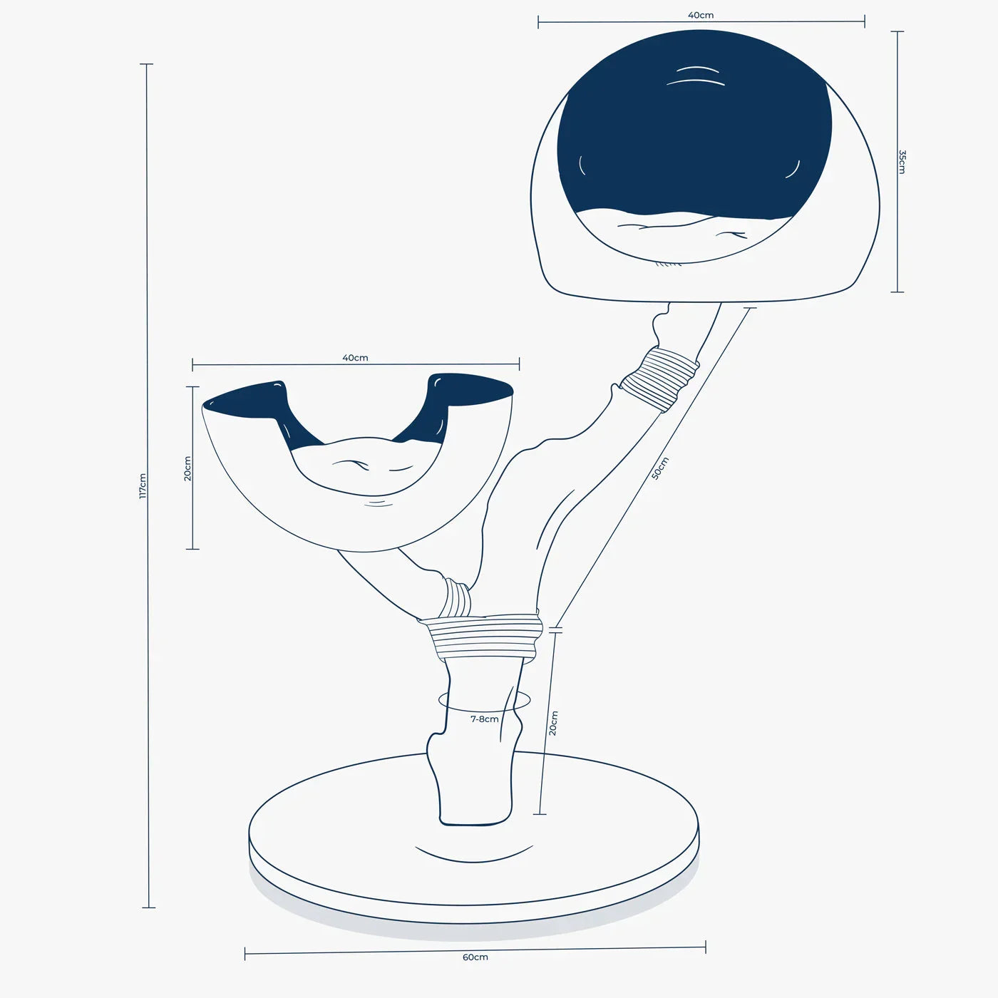 Back To Nature Duo Cat Tree by Lords & Labradors